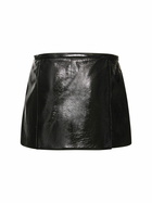 COURREGES - Heritage Vinyl A-line Mini Skirt