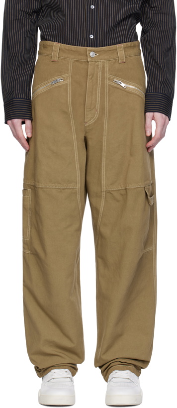 Photo: Isabel Marant Taupe Farker Trousers