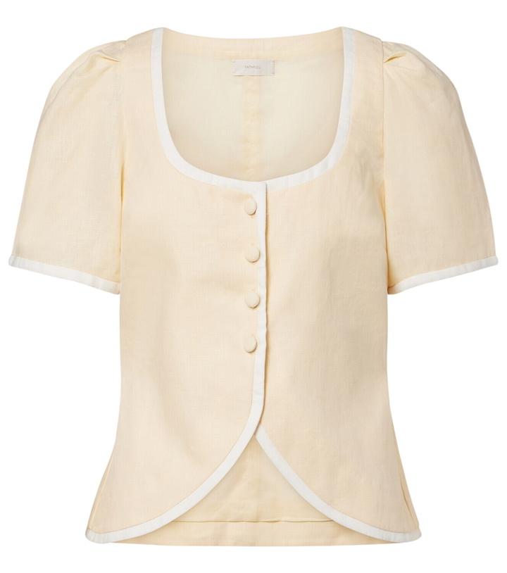 Photo: Faithfull Madeleine belted linen top