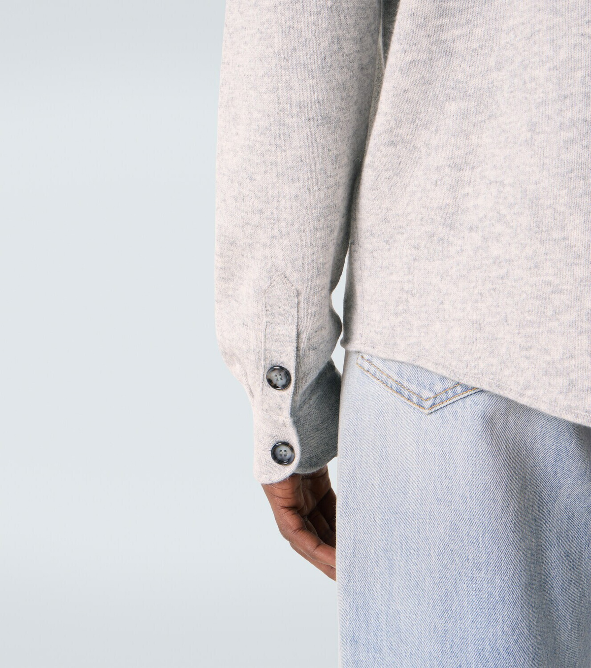 Allude Cotton and cashmere overshirt
