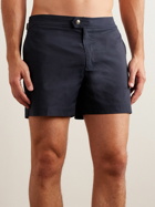 TOM FORD - Straight-Leg Short-Length Swim Shorts - Blue