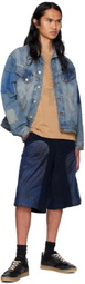 Andersson Bell Navy Paneled Shorts