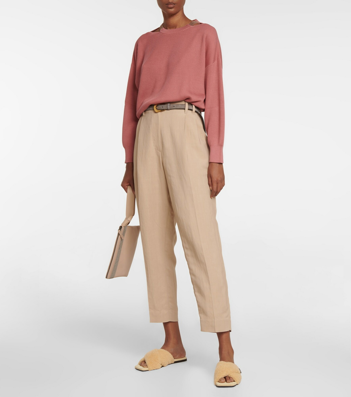 Brunello Cucinelli - Cutout cotton sweater