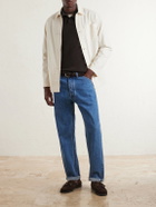 Altea - Virgin Wool Polo Sweater - Brown