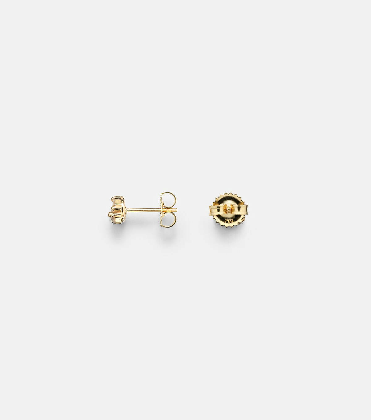 Suzanne Kalan 18kt gold earrings with diamonds