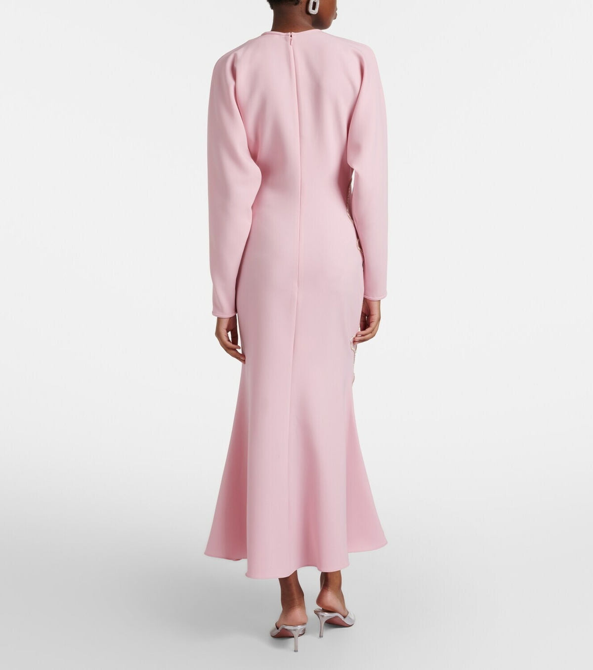 Costarellos Avenna embellished crêpe midi dress
