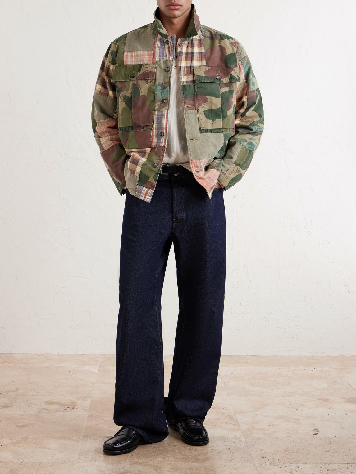 RRL - Patchwork Cotton Shirt - Green