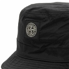 Stone Island Men's Nylon Metal Bucket Hat in Black