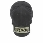 Balenciaga Men's Cap in Faded Washed Black
