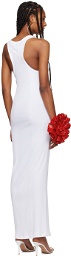 Jean Paul Gaultier White 'The Strapped' Maxi Dress