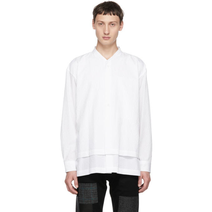 Photo: Issey Miyake Men White Crush Shirt