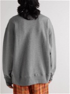 Acne Studios - Fonbar Logo-Appliquéd Cotton-Jersey Sweatshirt - Gray