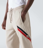 Moncler Striped cotton-blend sweatpants