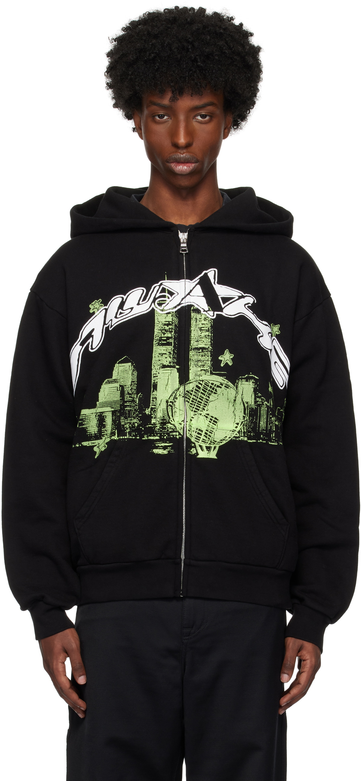 ★送迎関税込★Awake NY Star A Zip Up Hoodie Buy Awake NY Star A Zip-Up Hoodie 'Black' - AWK SP25 HD001