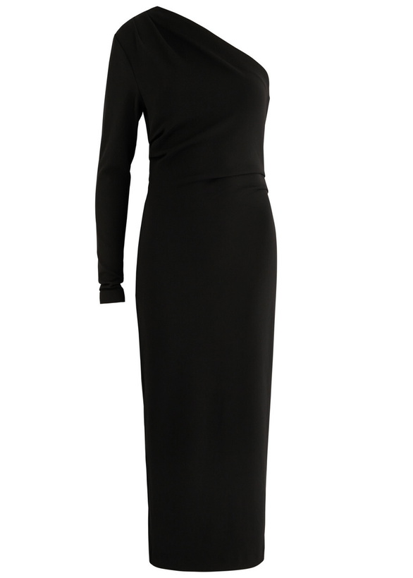 Photo: Day Birger ET Mikkelsen Valley One-shoulder Stretch-jersey Midi Dress Black