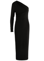 Day Birger ET Mikkelsen Valley One-shoulder Stretch-jersey Midi Dress Black