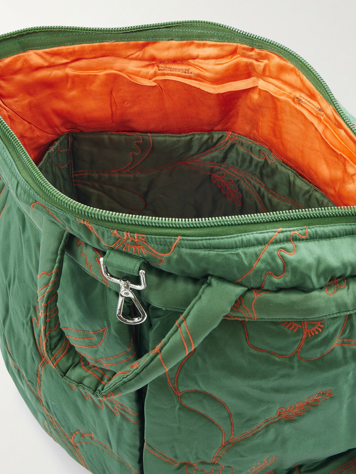 Kardo - Embroidered Silk-Twill Tote