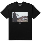 Neighborhood - Printed Cotton-Jersey T-Shirt - Black