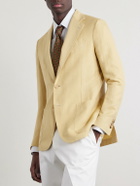 De Petrillo - Linen and Cotton-Blend Blazer - Yellow