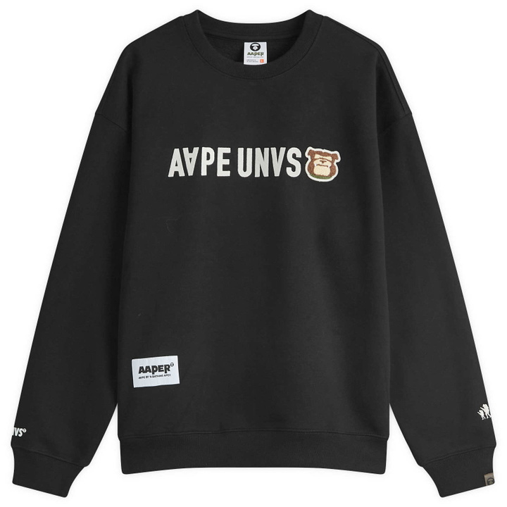 Photo: Men's AAPE UNVS Dog Sweatshirt in Black