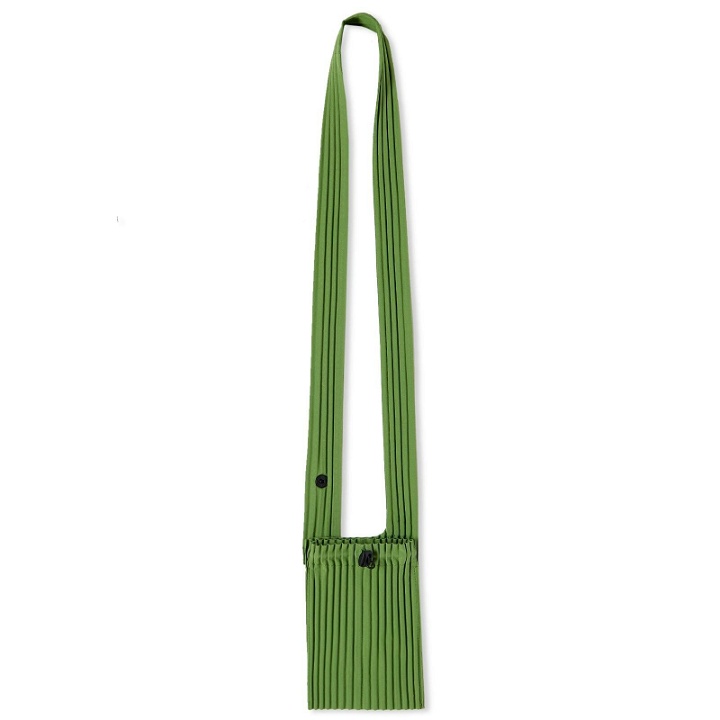 Photo: Homme Plissé Issey Miyake Men's Pleated Cross Body Bag in Green