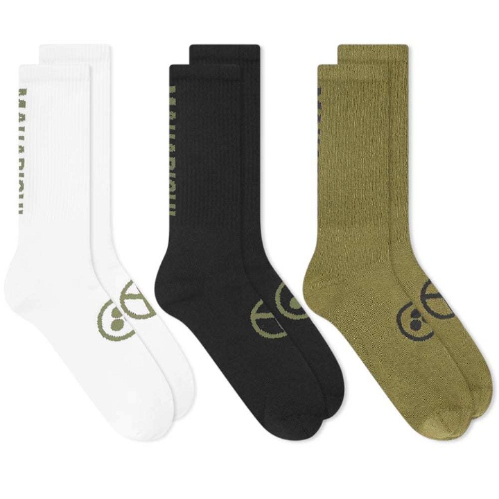 Photo: Maharishi MILTYPE Peace Sports Socks - 3 Pack