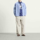 Unlikely Dry Goods Men's Open Collar Chambray Shirt in Indigo