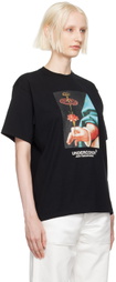 UNDERCOVER Black Flower T-Shirt
