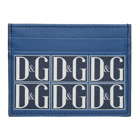 Dolce and Gabbana Blue Logo Graphic Card Holder