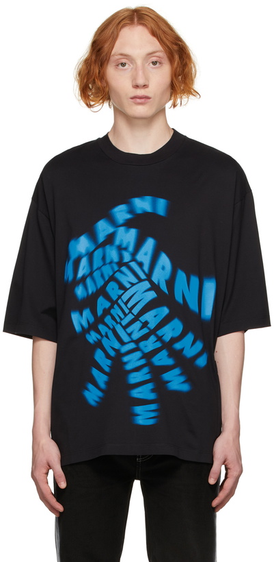 Photo: Marni Black Spin Logo T-Shirt