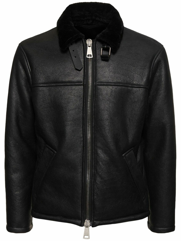 Photo: GIORGIO BRATO Waxed Curly Shearling Jacket