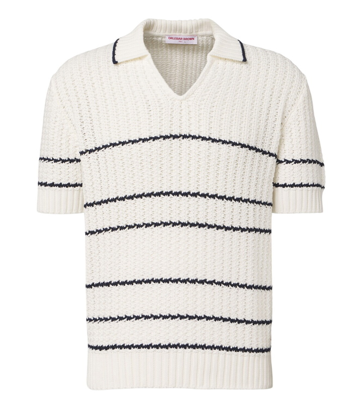 Photo: Orlebar Brown Swift crochet cotton polo shirt
