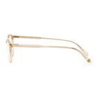 Garrett Leight Beige Clune Glasses