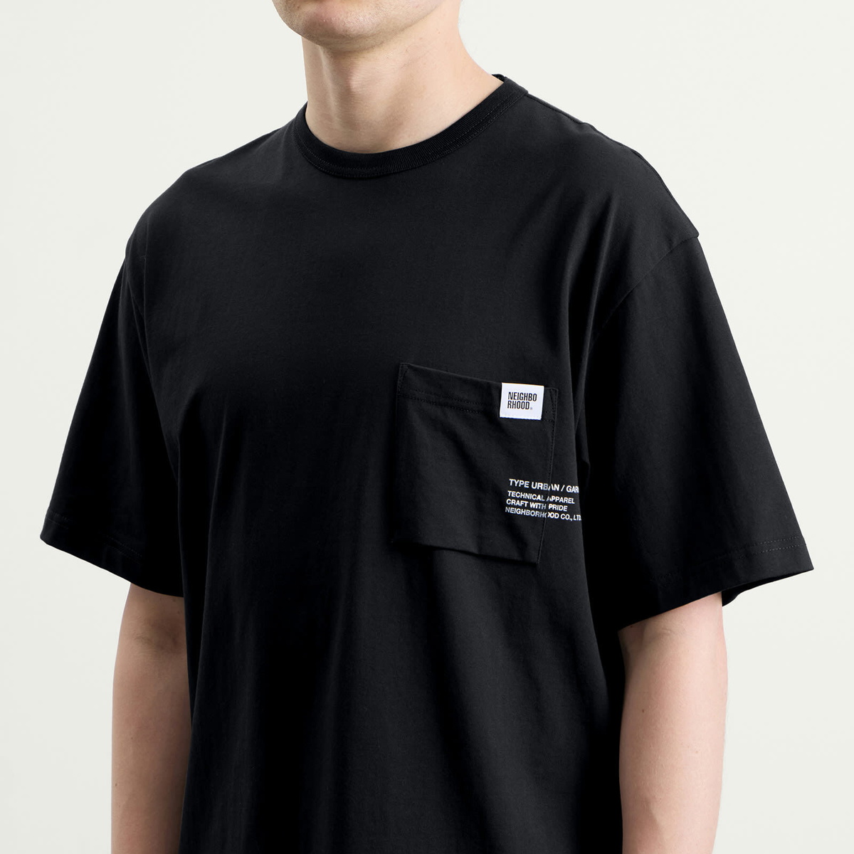 Neighborhood Men's Sheltech Pocket T-Shirt in Black