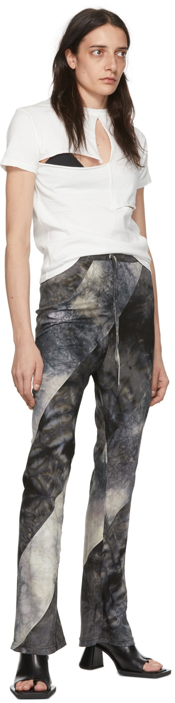 PERVERZE Gray Bias Trousers