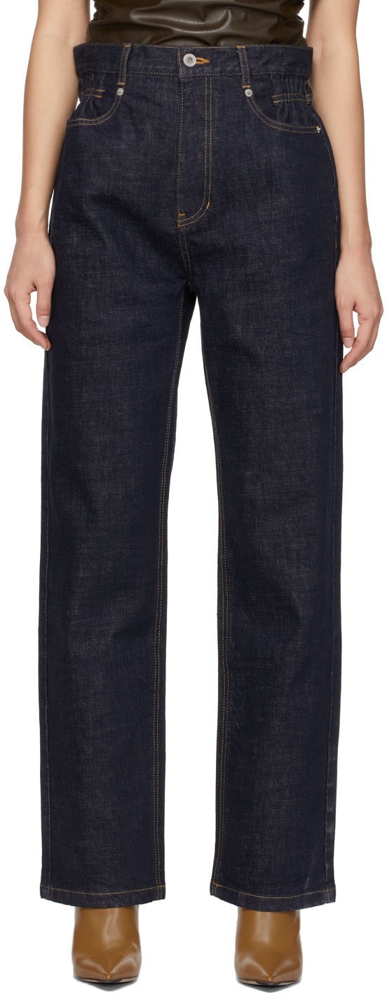 DRAE Navy High-Rise Jeans