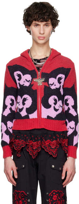 Photo: Chopova Lowena Red Wink Cardigan