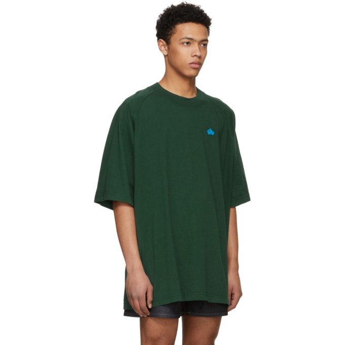 Acne Studios Bla Konst Green Basset Badge T-Shirt