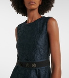 'S Max Mara Belted jacquard midi dress
