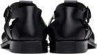HEREU Black Pesca Sandals