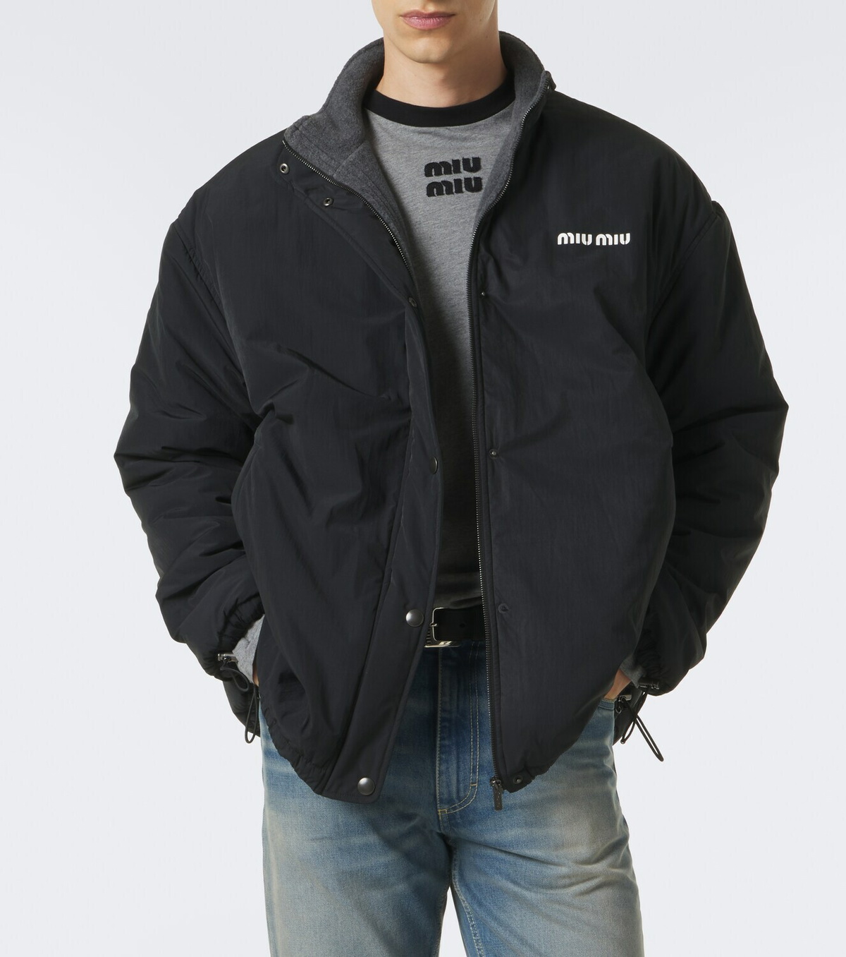 Miu Miu Logo technical jacket
