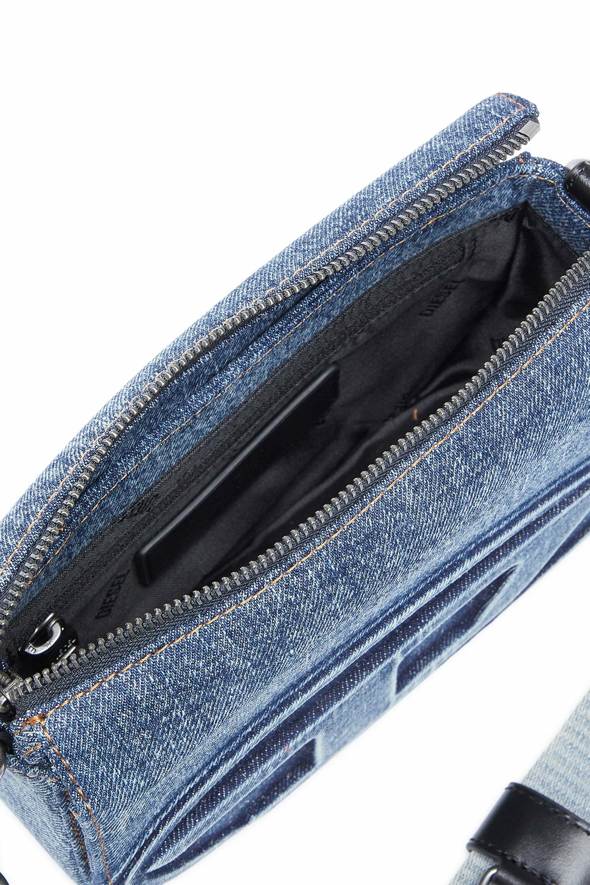 Diesel 1DR Camera Bag-Camera bag in solarised denim - Crossbody Bags - Unisex - Blue