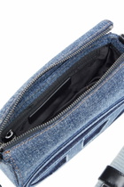 Diesel 1DR Camera Bag-Camera bag in solarised denim - Crossbody Bags - Unisex - Blue