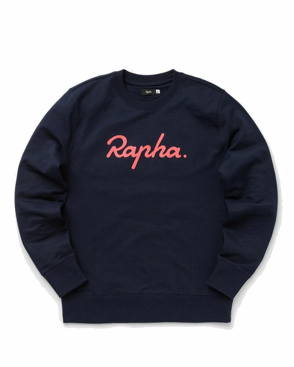 Photo: Rapha Logo Sweatshirt Blue - Mens - Sweatshirts