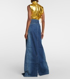 Dries Van Noten Savannas high-rise denim maxi skirt