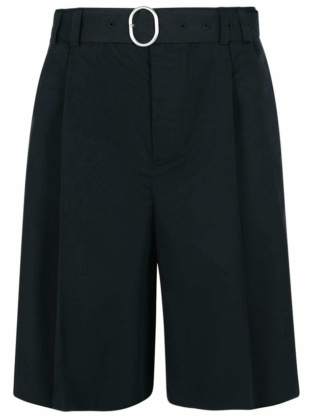 Photo: Jil Sander Black Cotton Blend Bermuda Shorts