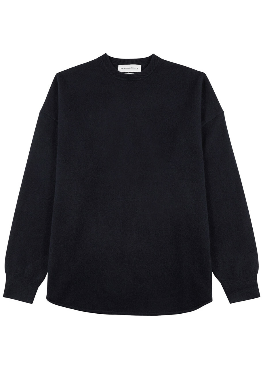Extreme Cashmere N°53 Crew Hop Cashmere-blend Jumper - Navy - One Size
