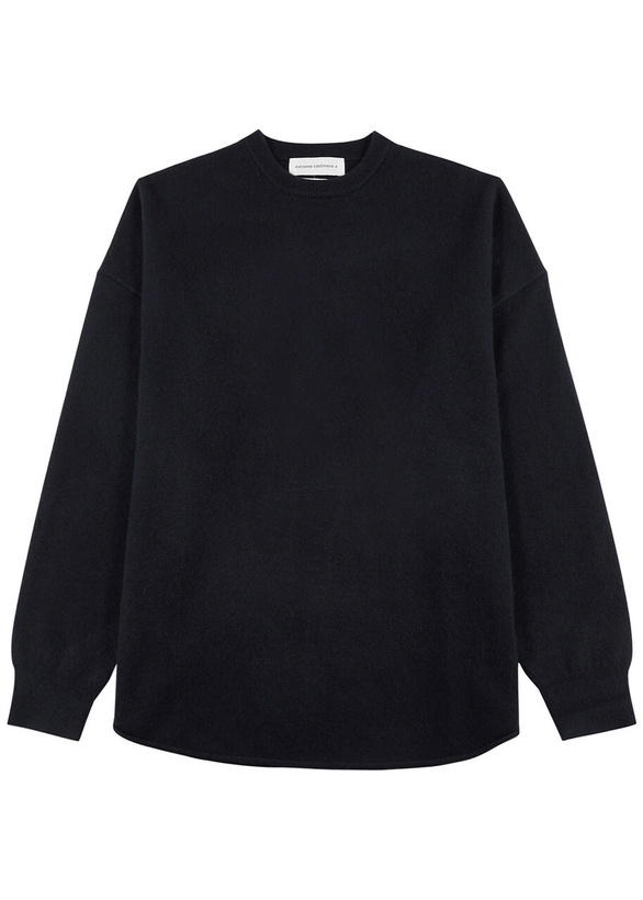 Photo: Extreme Cashmere N°53 Crew Hop Cashmere-blend Jumper - Navy - One Size