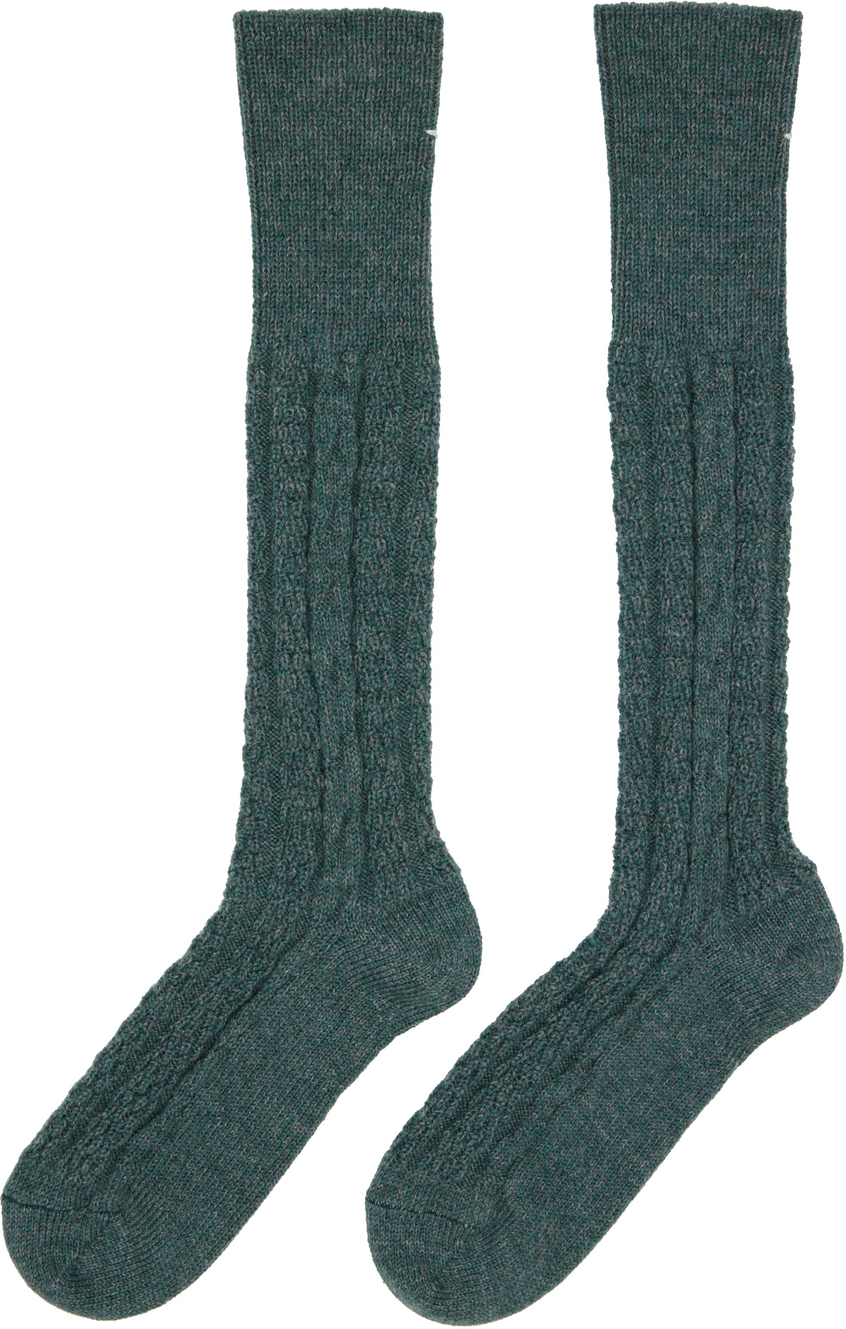 Maison Margiela Green & Gray Bootleg Socks