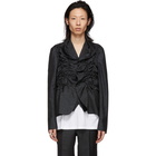 Comme des Garcons Homme Plus Black and Blue Lame Blazer